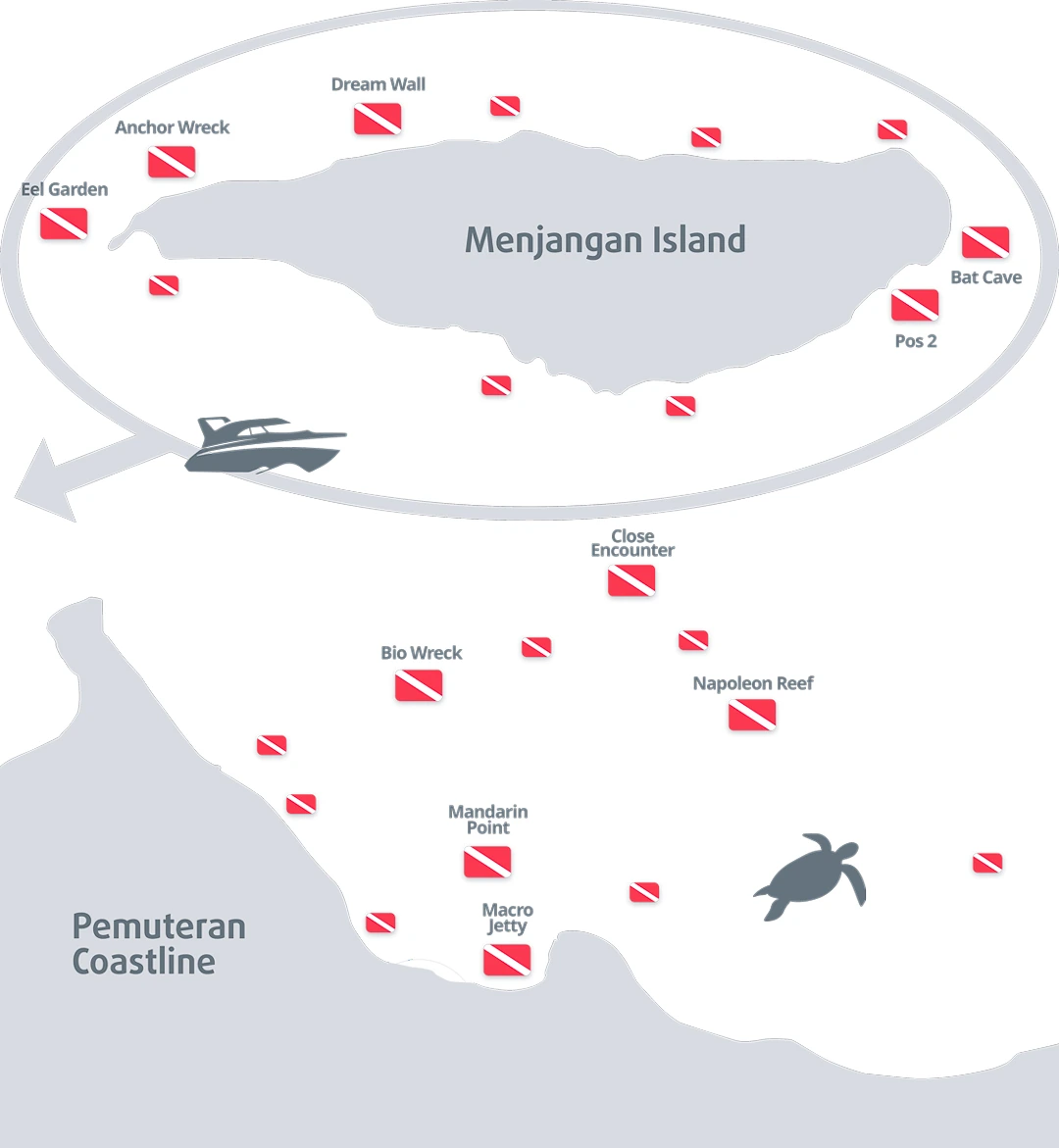 Dive Sites Map